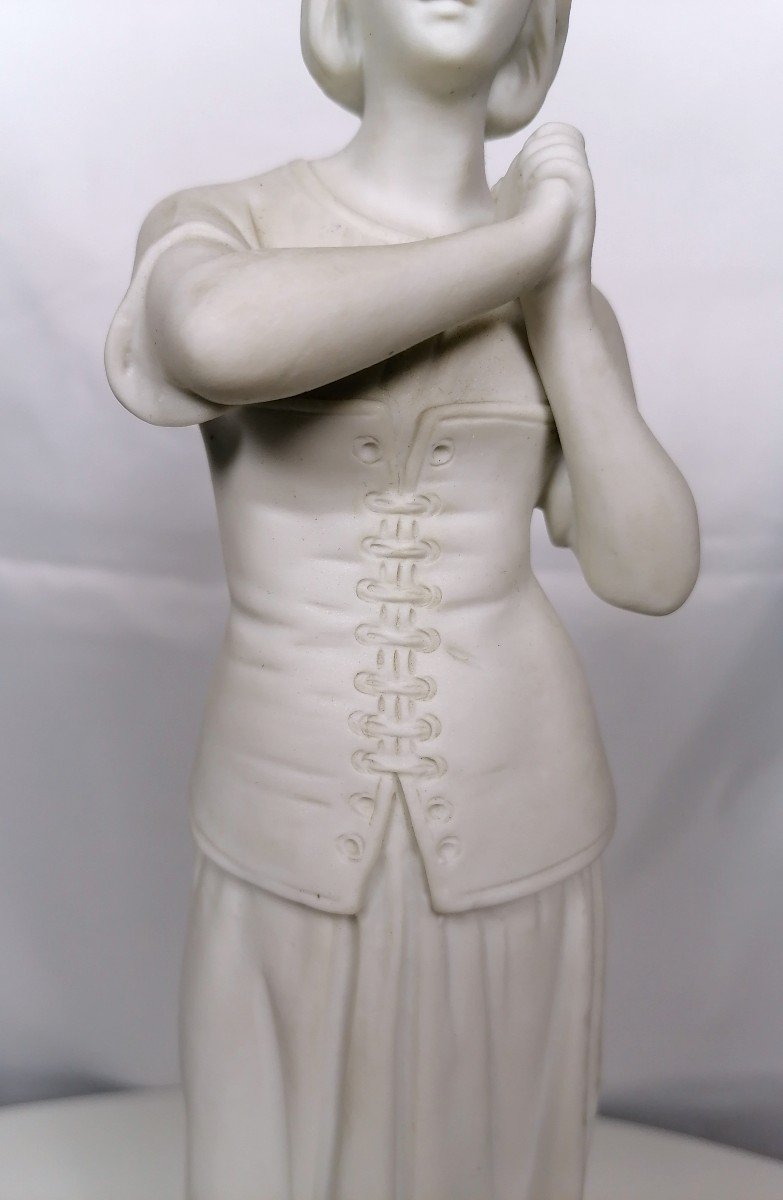 Nineteenth Joan Of Arc Biscuit Statue-photo-3