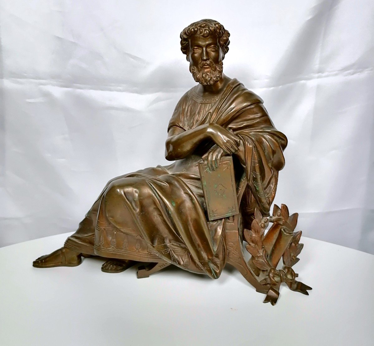 Statue Bronze François Mage XIXème 