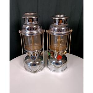 Vintage Storm Lamps The Pair