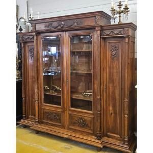19th Century Walnut Bookcase