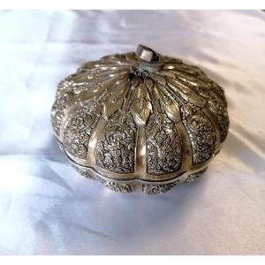 20th Century Indochinese Sterling Silver Box