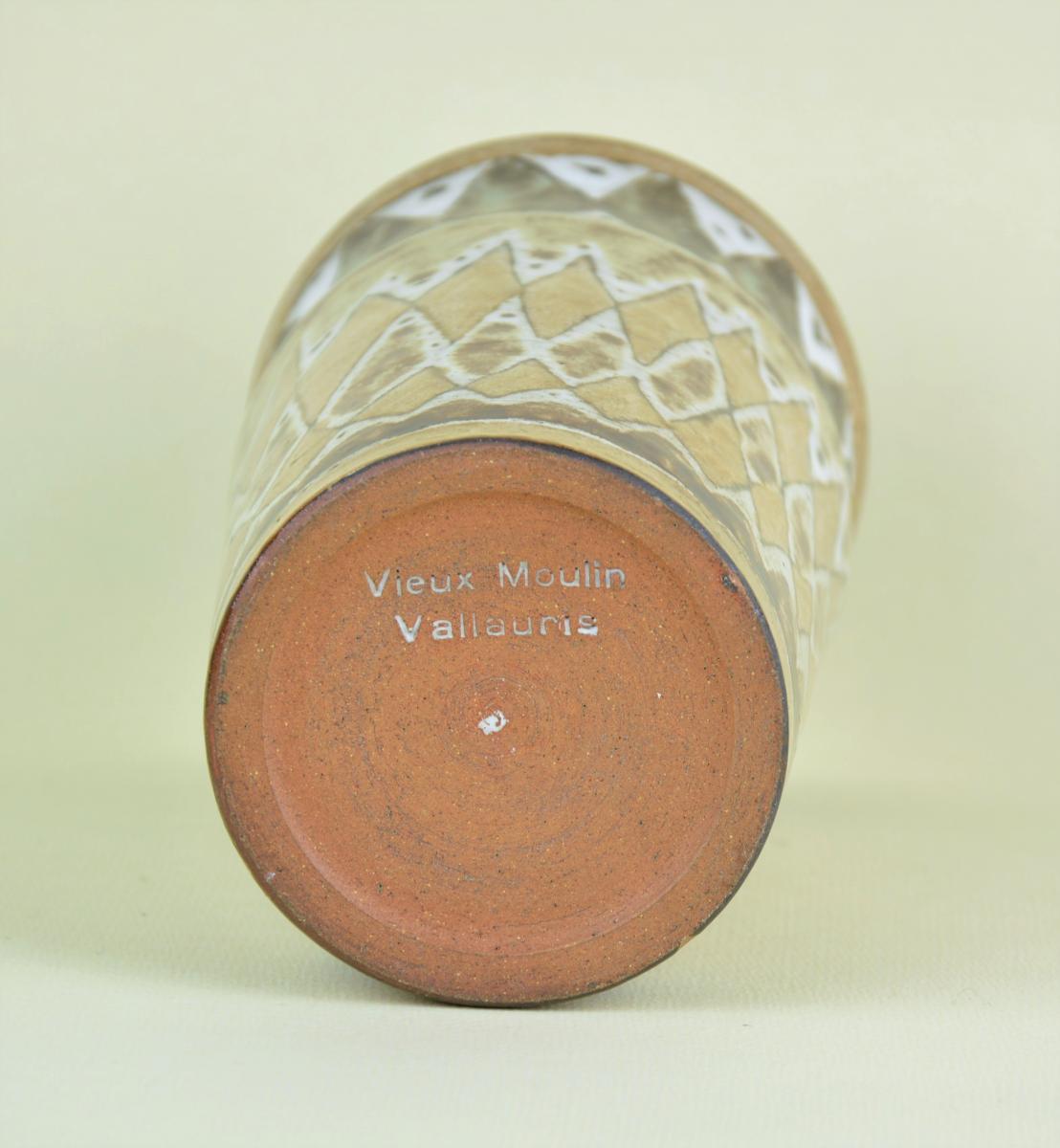 Atelier Du Vieux Moulin, Vase With Geometric Decor-photo-4