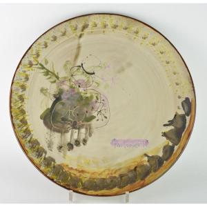 Portanier, Large Dish With Characters