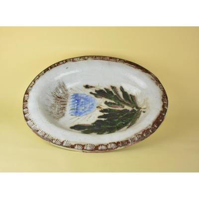 Albert Thiry, Dish Oval In Thistle