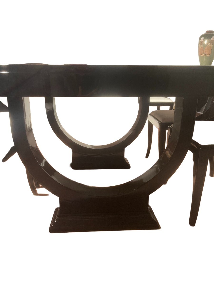 Art Deco Table With 6 Chairs-photo-2