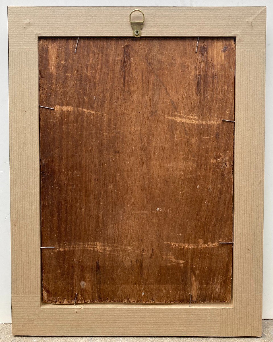 Pierre Charbonnier (1897-1978).  Int&eacute;rieur Aux C&eacute;ramiques, Vers 1920.  huile Sur Panneau.-photo-4