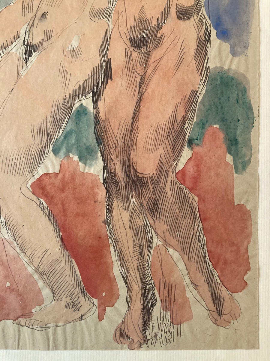Marcel Lenoir (1872-1931). Essay On Love, 1911. Watercolor And Ink. Collection: André Gide-photo-2