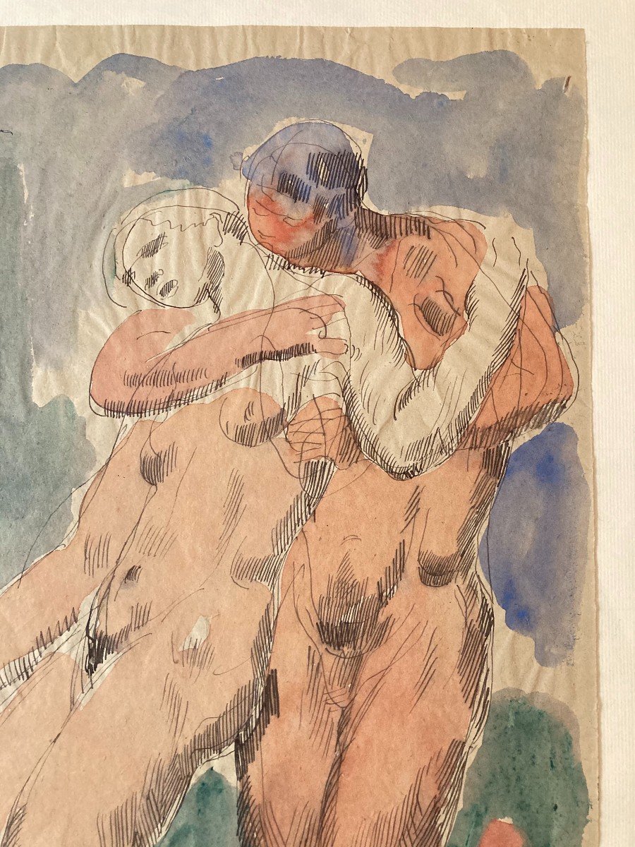 Marcel Lenoir (1872-1931). Essay On Love, 1911. Watercolor And Ink. Collection: André Gide-photo-3