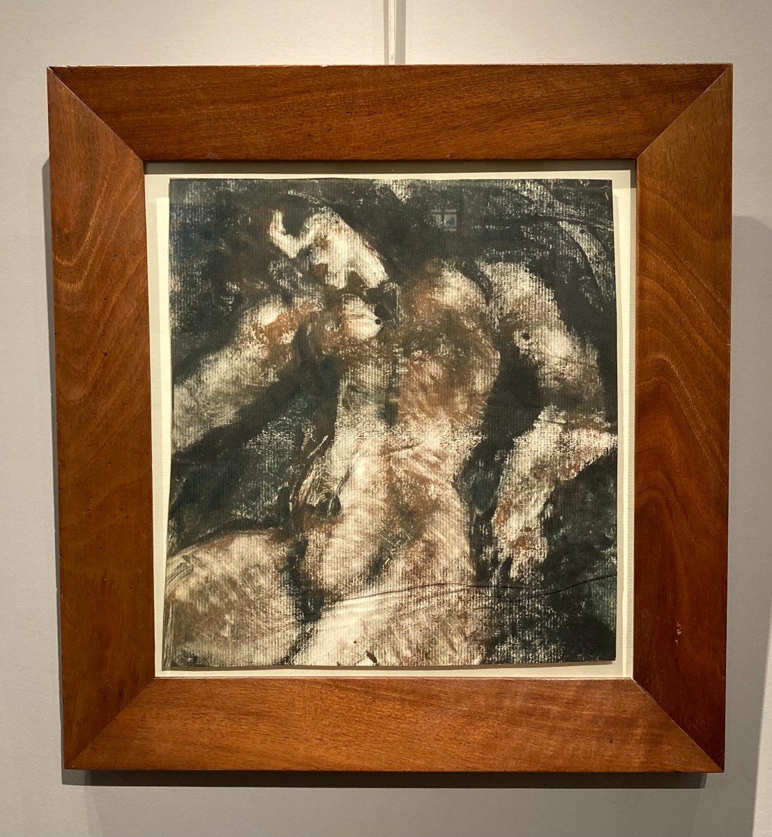 Pierre Combet-Descombes (1885-1966). Nu Alangui, Vers 1915-1920. Monotype polychrome.-photo-2