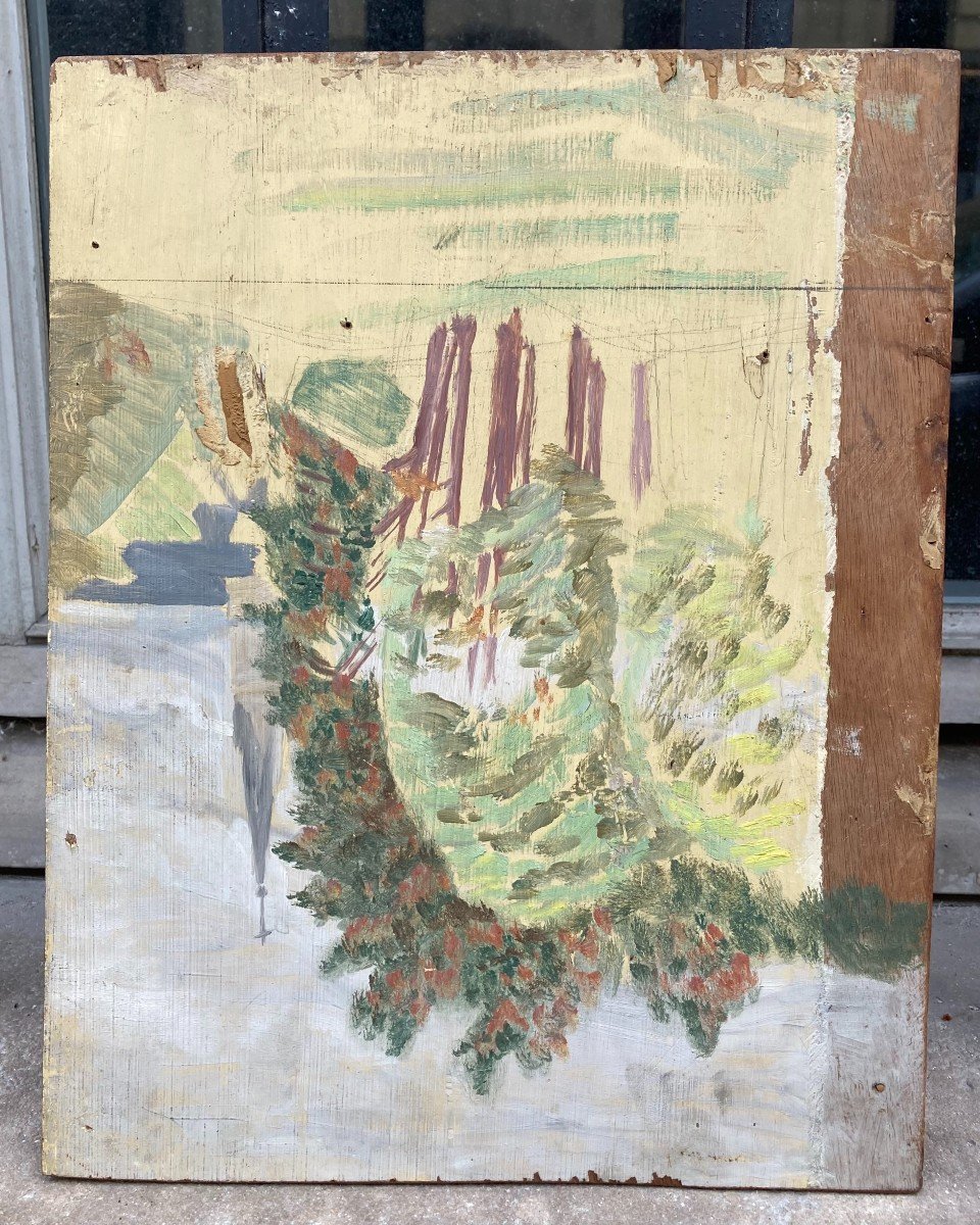 Pierre Roux (1891-1965). Le Chat. Huile Sur Panneau.-photo-4