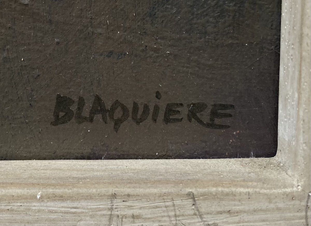 Roger Blaquière (born 1933). Nude. Oil On Canvas, Signed Lower Right.-photo-3