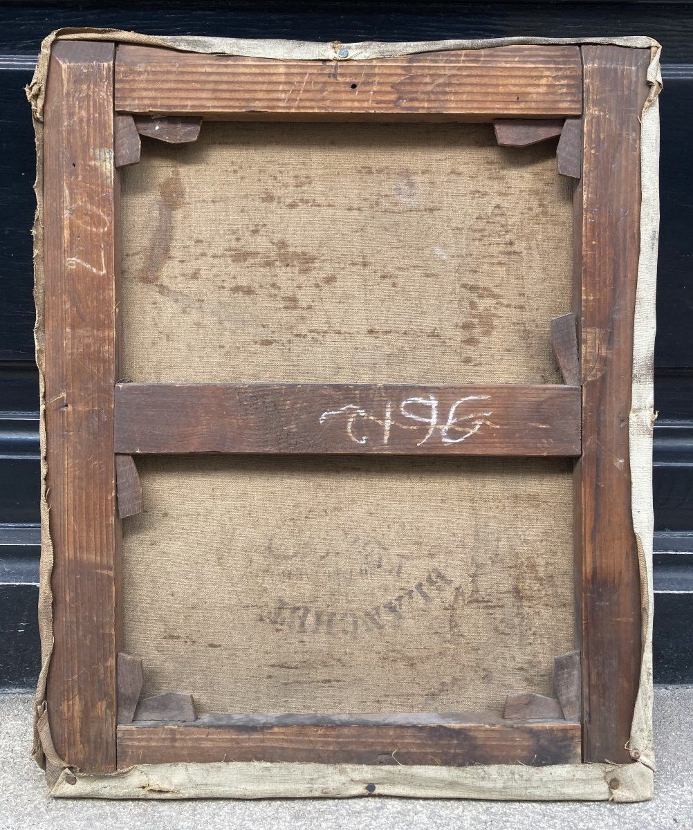 Pierre Ernest Kohl (1897-1985). Portrait Of A Woman With A Mask, 1927. Oil On Canvas.-photo-4