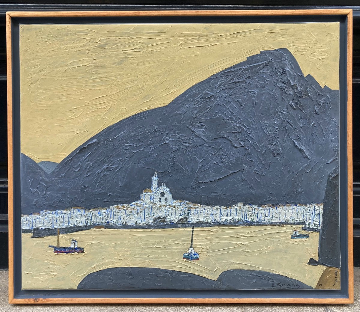 Shigeyoshi Koyama (Né en 1940). Montaña Negra - Cadaqués, 2024. Huile sur toile. -photo-3