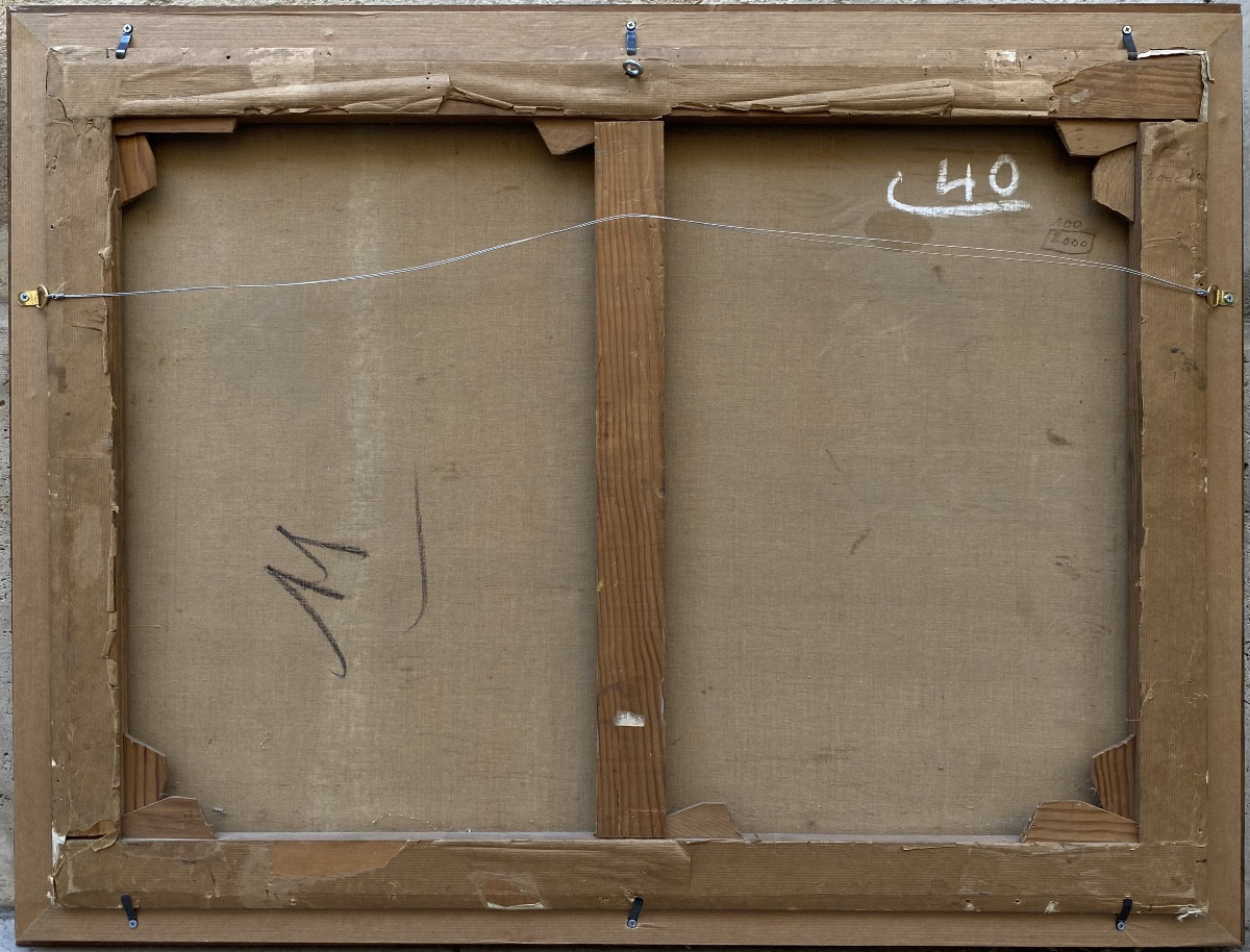 René Durey (1890-1995). Les pommes. Huile sur toile.-photo-1