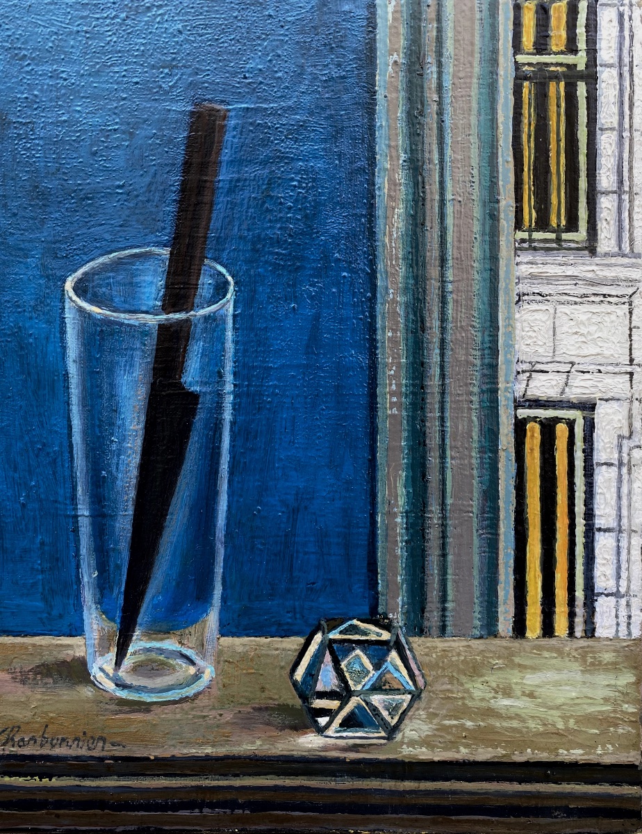 Pierre Charbonnier (1897-1978). Glass. Oil On Canvas, Signed.-photo-1