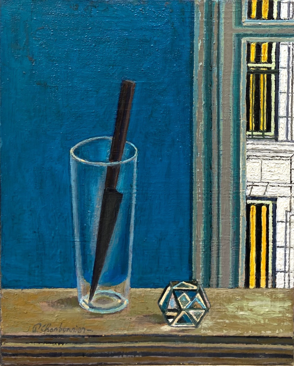Pierre Charbonnier (1897-1978). Glass. Oil On Canvas, Signed.