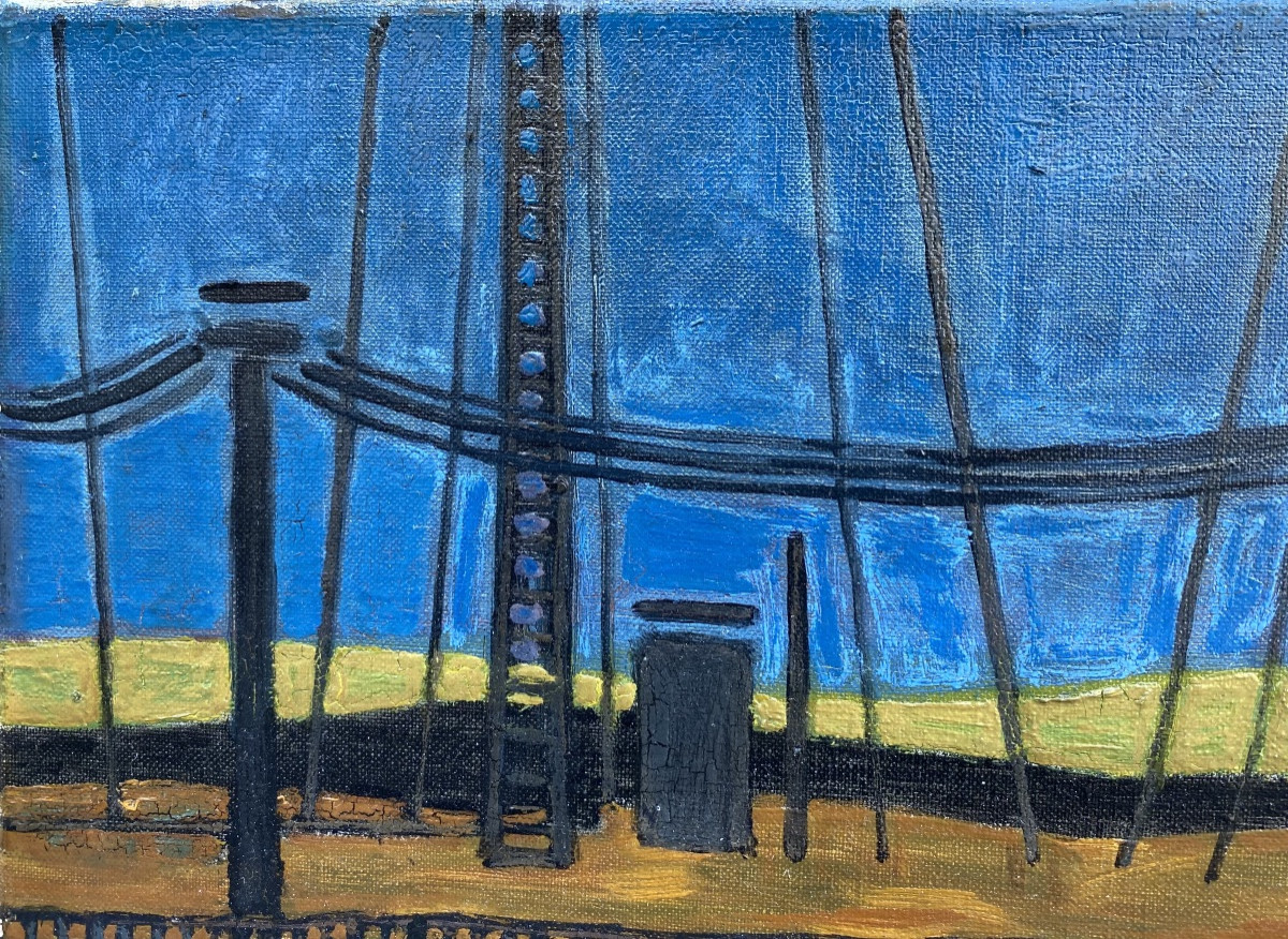 Pierre Charbonnier. Saint Etienne. 1955. Oil On Canvas, Signed. -photo-1