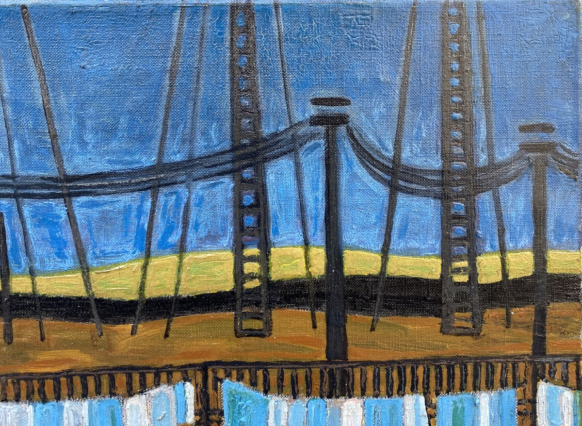 Pierre Charbonnier. Saint Etienne. 1955. Oil On Canvas, Signed. -photo-3