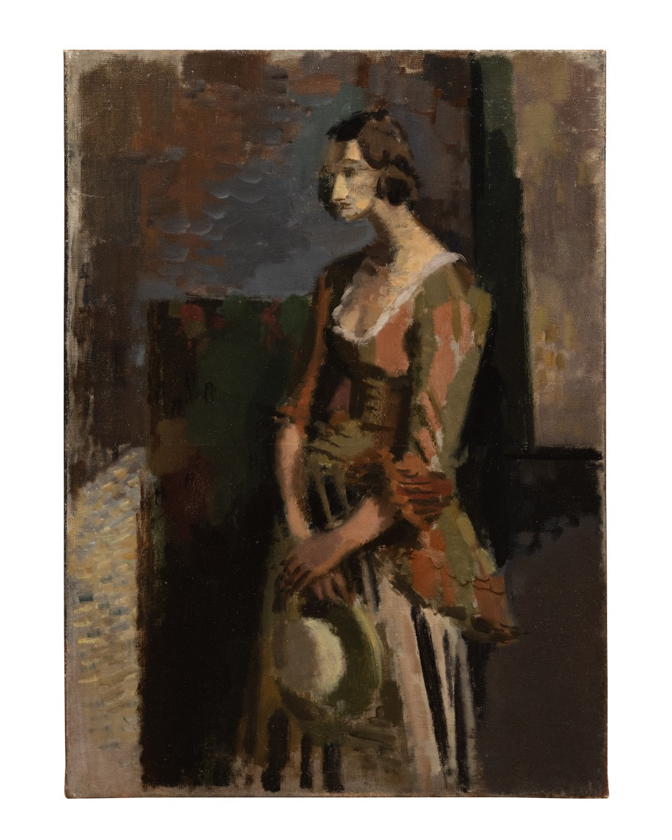 Nicolas Wacker (1897 - 1987). Portrait Of A Woman, Circa 1930. Oil On Canvas.-photo-2