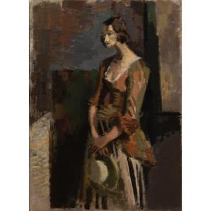 Nicolas Wacker (1897 - 1987). Portrait Of A Woman, Circa 1930. Oil On Canvas.