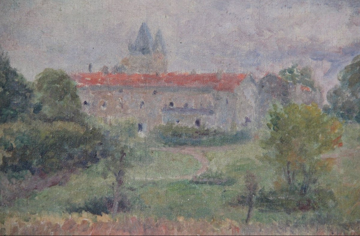 Paysage IMPRESSIONNISTE début XXème-photo-2