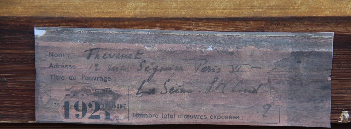 La SEINE à ST-CLOUD par Pierre THEVENET (1870-1937)-photo-6