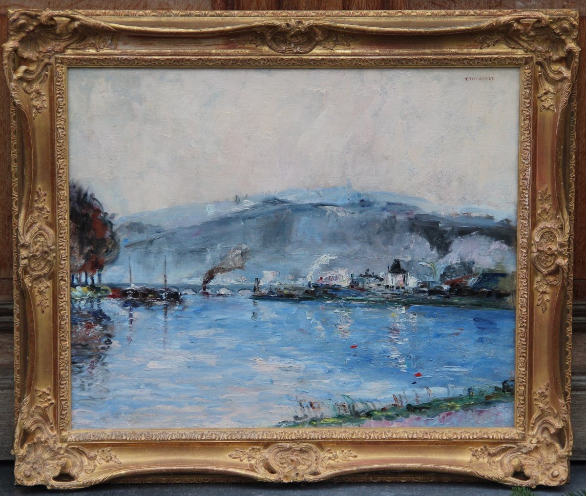 The Seine At St-cloud By Pierre Thevenet (1870-1937)