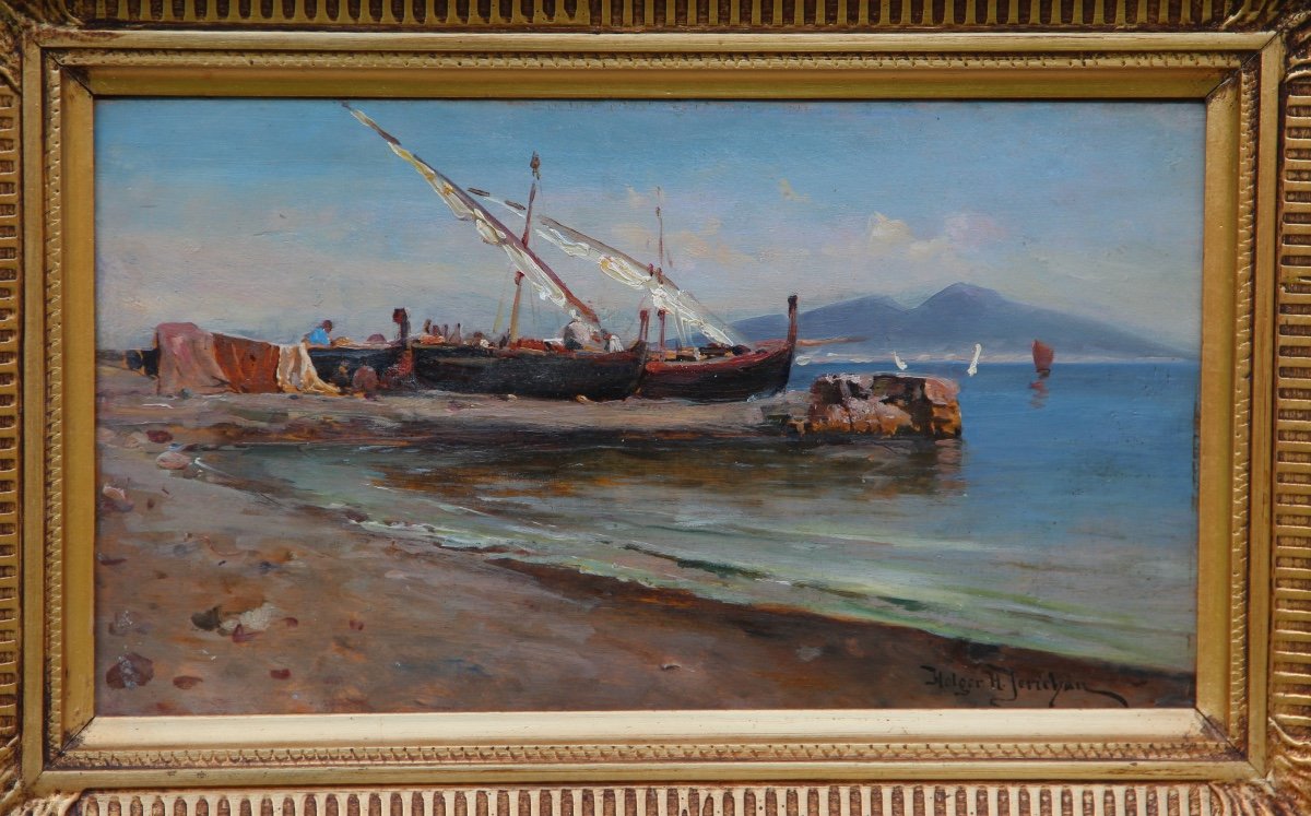 CAPRI Marina Grande par Holger JERICHAU (1861-1900)-photo-3