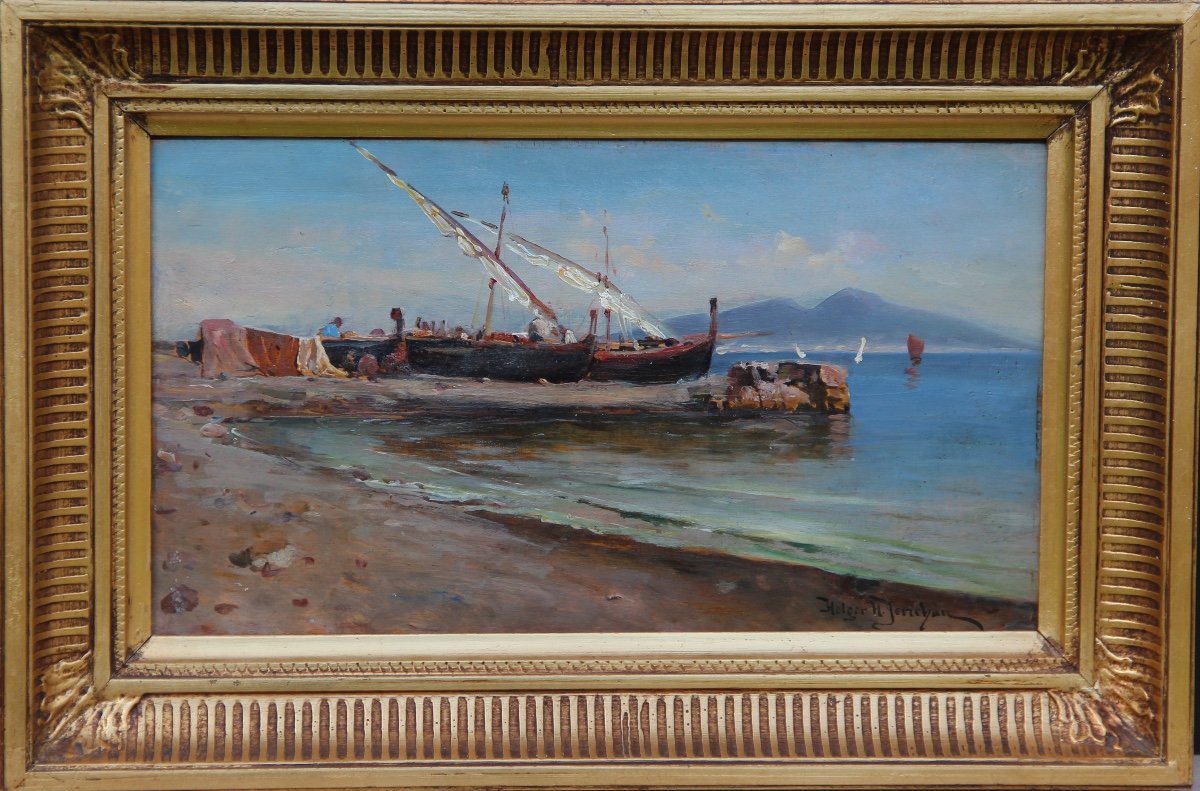 CAPRI Marina Grande par Holger JERICHAU (1861-1900)