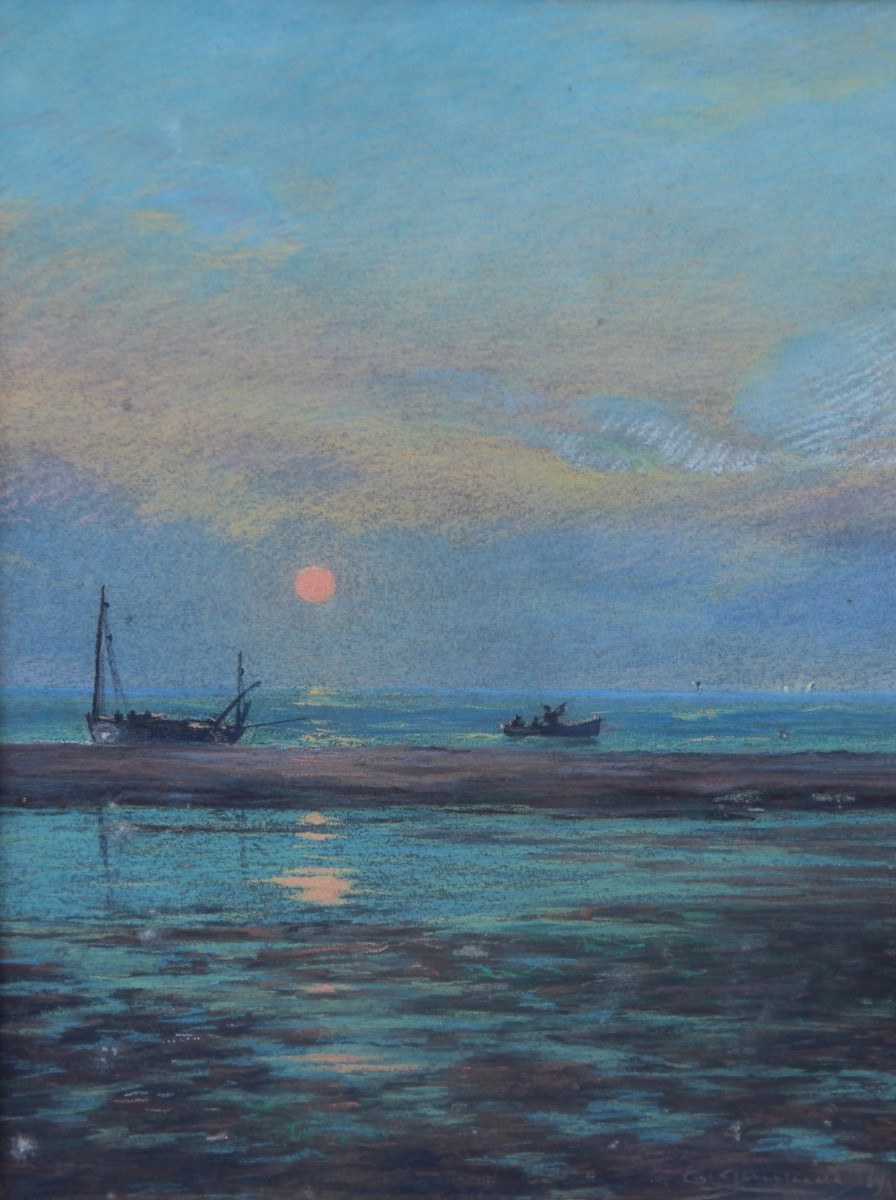 Pastel Marine Signed-photo-2