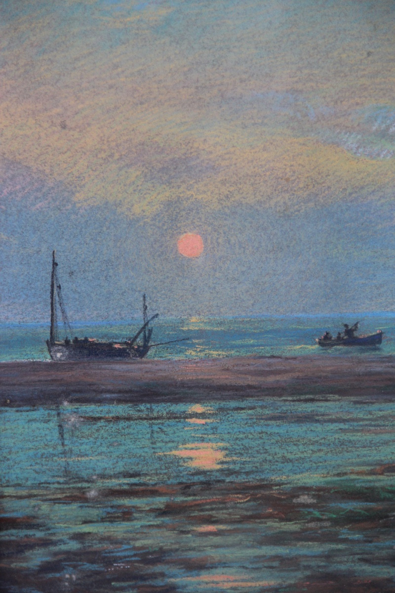Pastel Marine Signed-photo-3