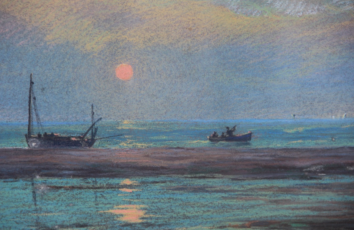 Pastel Marine Signed-photo-4