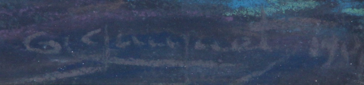 Pastel Marine Signed-photo-4