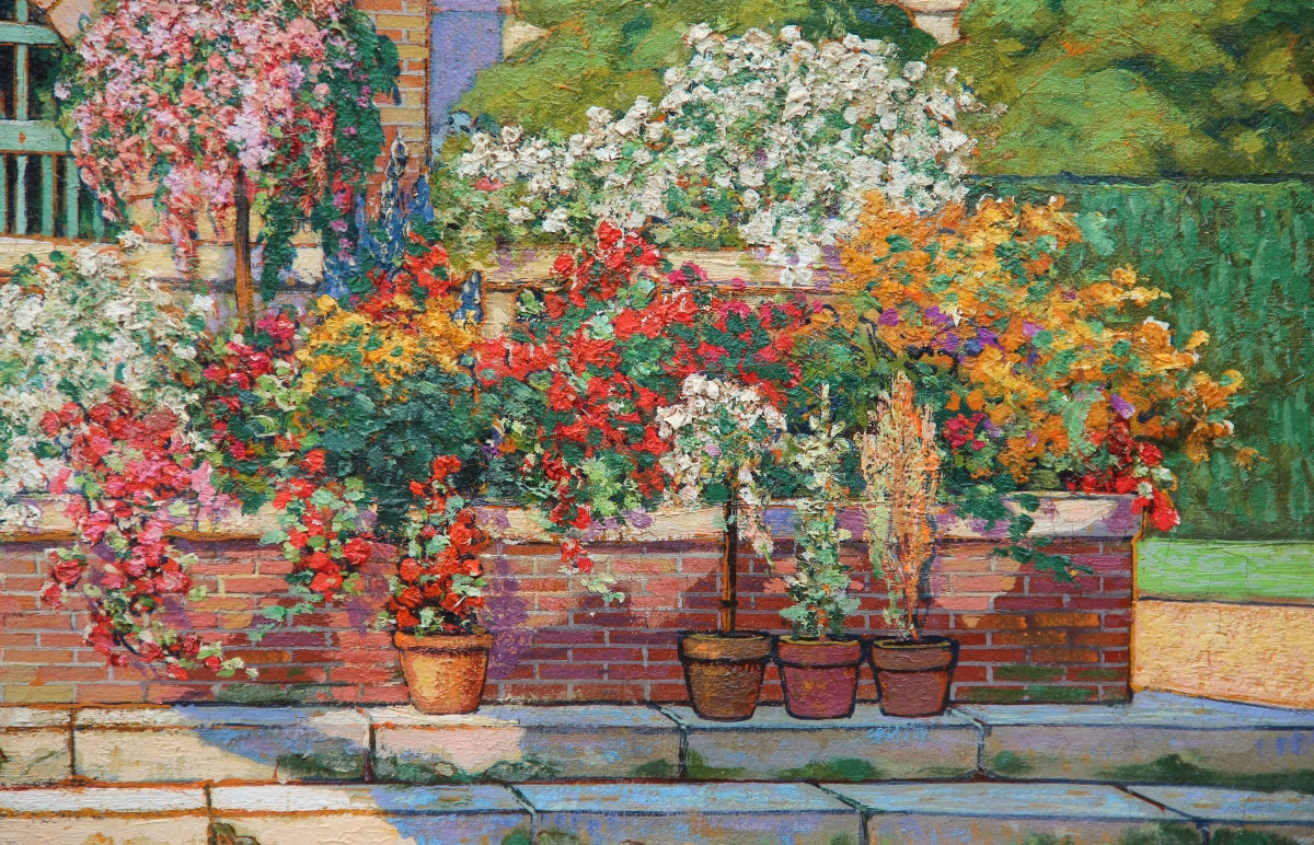 The Flowery Corner By Pauline Delacroix (1863-1912)-photo-1