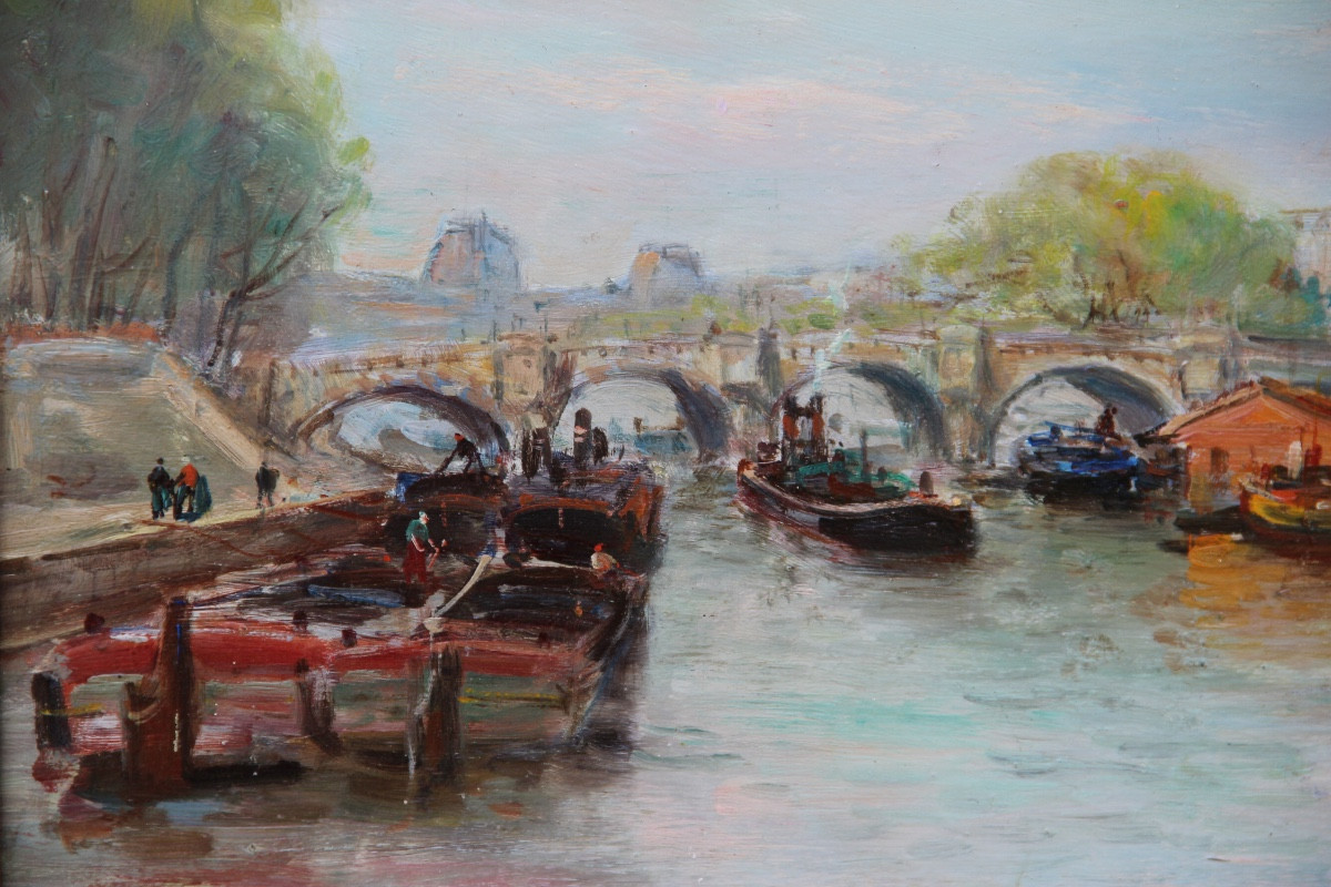 PARIS, le PONT-NEUF par Gustave MADELAIN (1867-1944)-photo-3