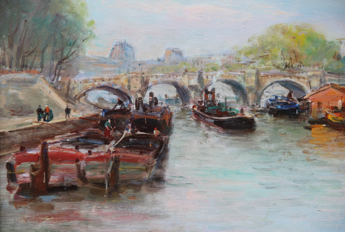 PARIS, le PONT-NEUF par Gustave MADELAIN (1867-1944)-photo-4