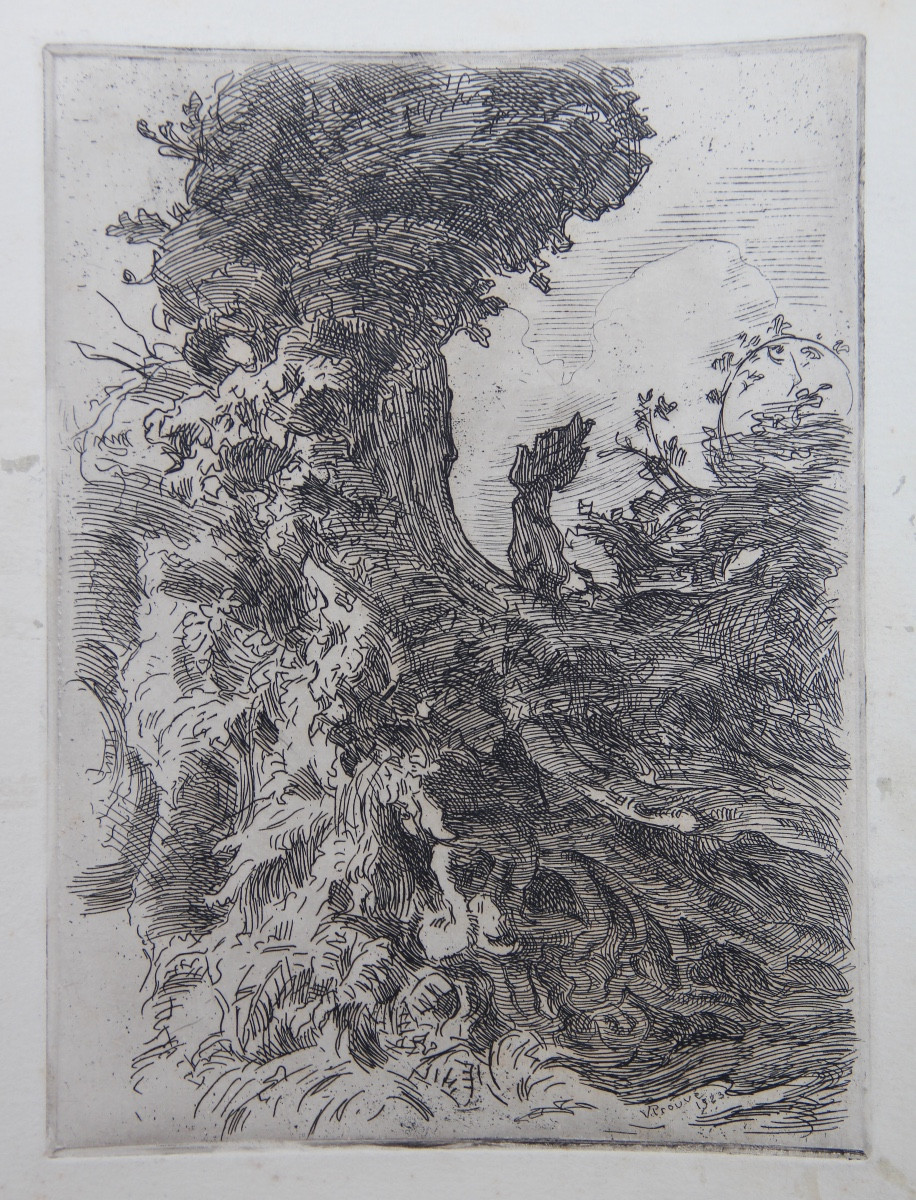 The Tree By Victor Prouve (1858-1943)-photo-3