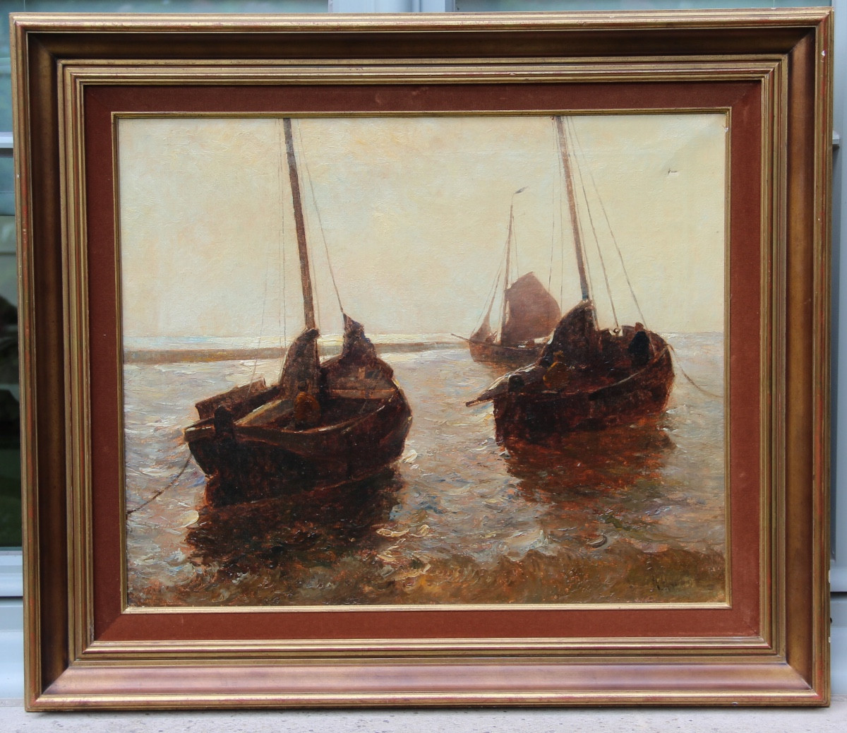 The Fishermen By Adrien-joseph Heymans (1839-1921)-photo-2