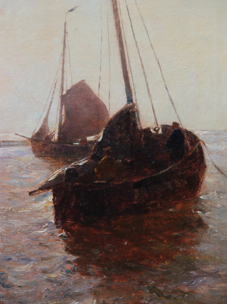The Fishermen By Adrien-joseph Heymans (1839-1921)-photo-2