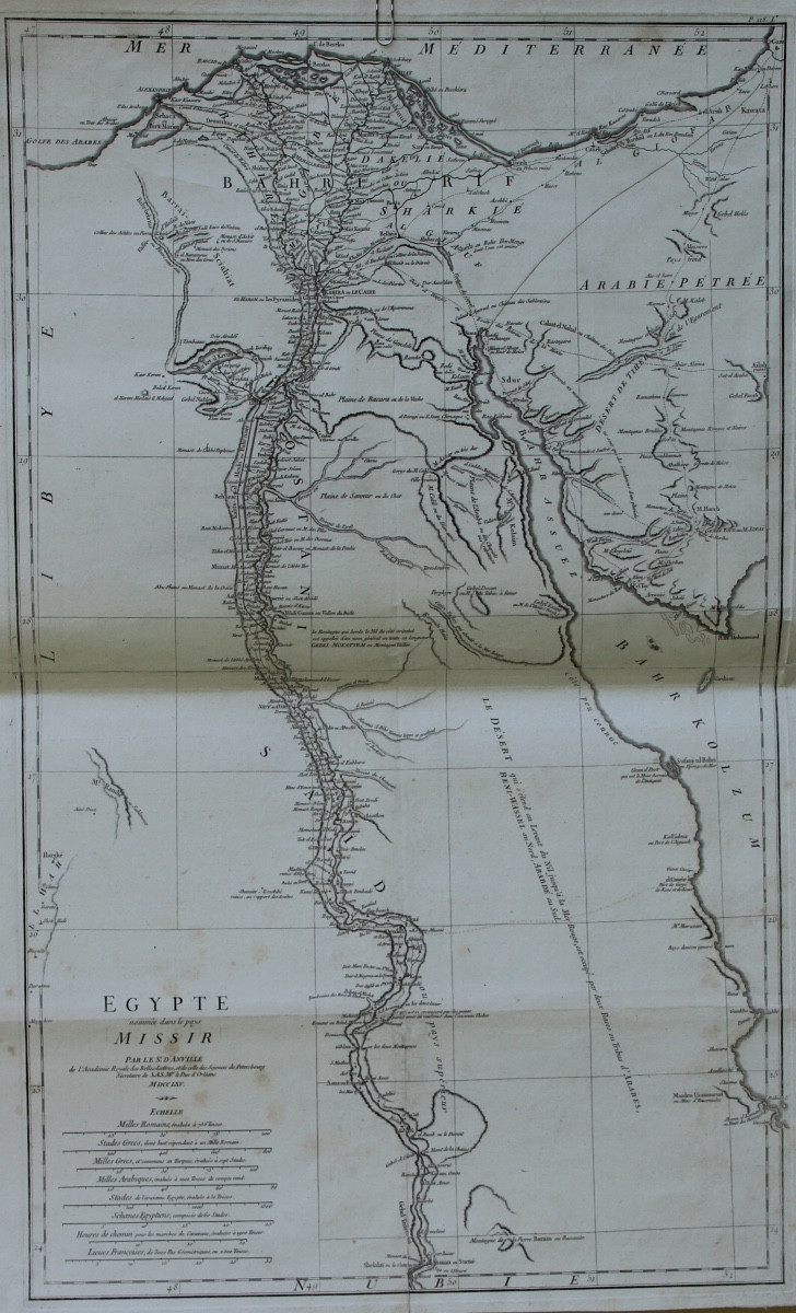 Egypt And Saudi Arabia In 1765 By Jean-baptiste d'Anville-photo-2