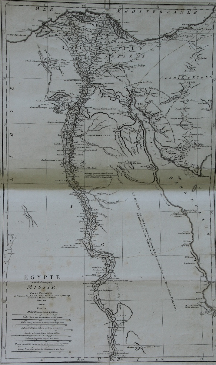 Egypt And Saudi Arabia In 1765 By Jean-baptiste d'Anville-photo-3