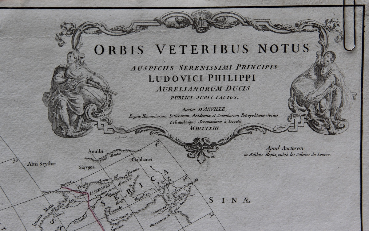 The World Known To The Ancients In 1763 By Jean-baptiste d'Anville-photo-3