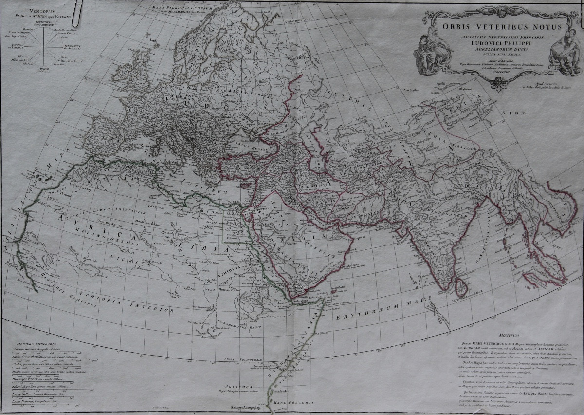 The World Known To The Ancients In 1763 By Jean-baptiste d'Anville