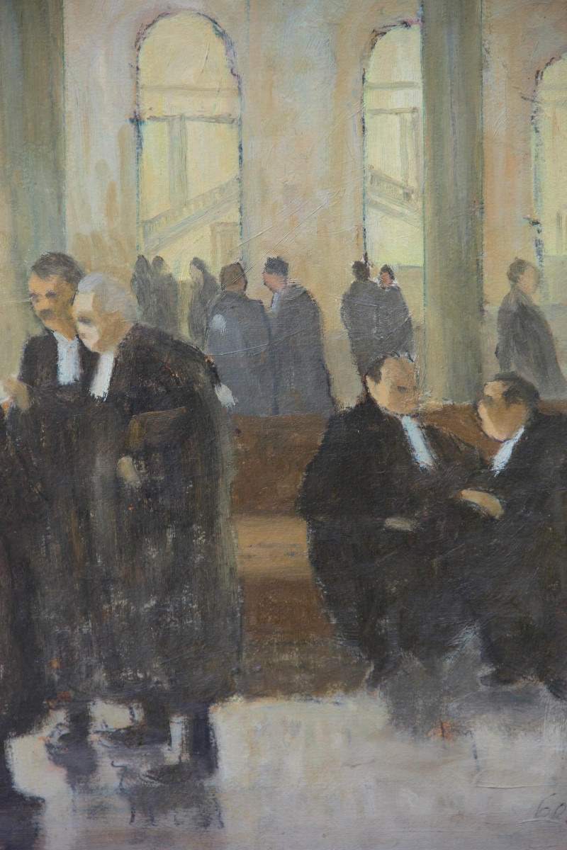 Lawyers At The Palace Double-sided Oil-photo-2