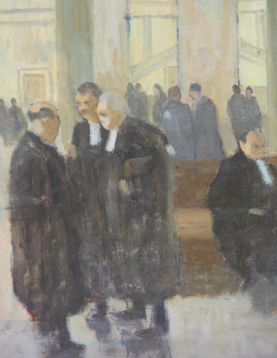 Lawyers At The Palace Double-sided Oil-photo-3