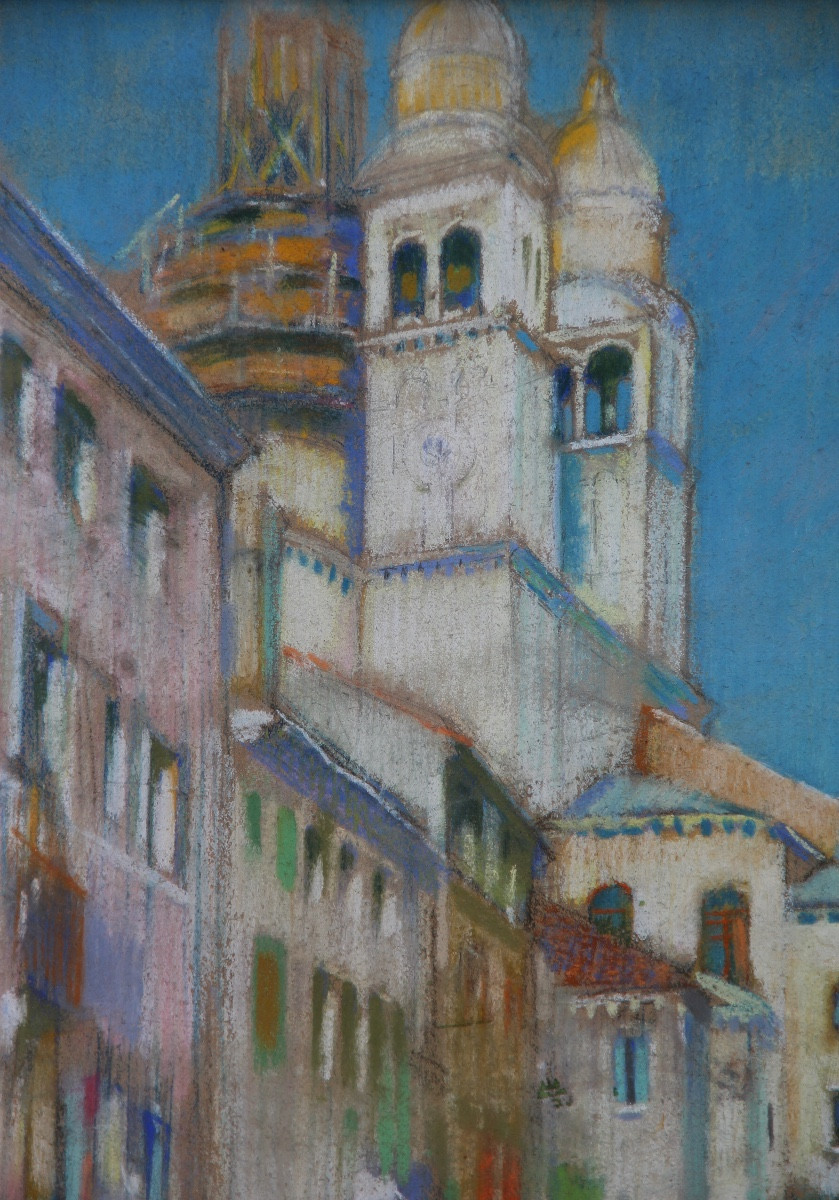 VENISE par l'américain Julius ROLSHOVEN (1858-1930)-photo-4