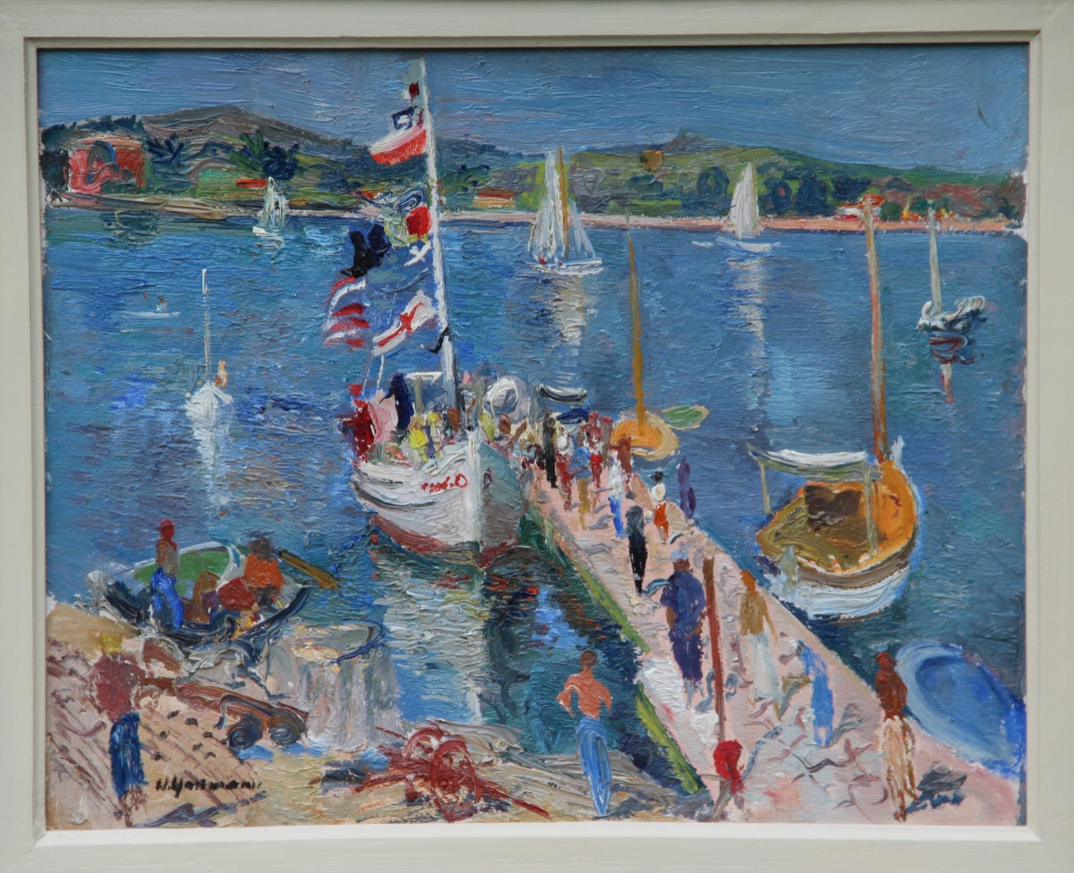 SUISSE : Sur le LAC  par Werner HARTMANN (1903-1981)-photo-3