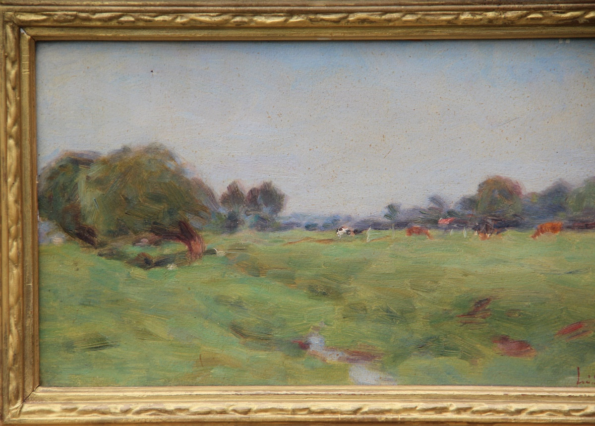 Paysage de l'OISE par Lucien MIGNON (1865-1944)-photo-3