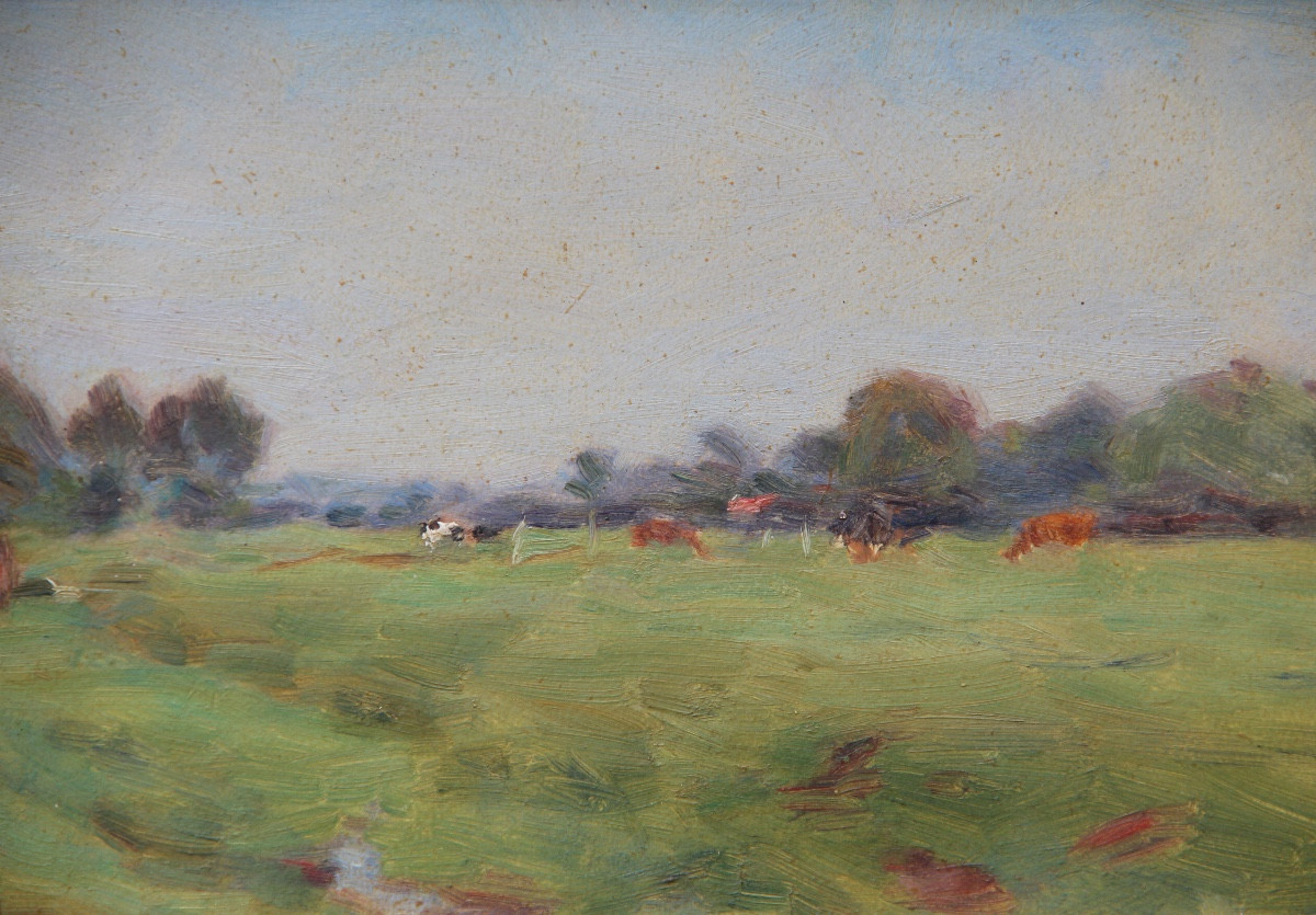 Paysage de l'OISE par Lucien MIGNON (1865-1944)-photo-2