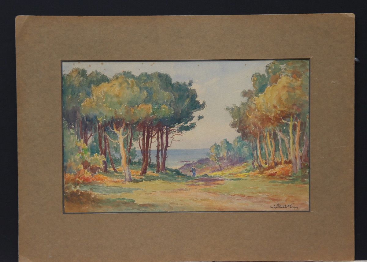 ERQUY BRETAGNE par Léon HAMONET (1877-1953)-photo-2